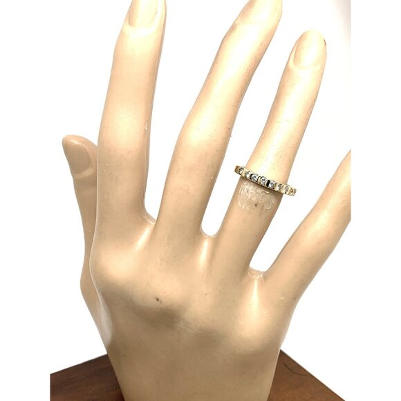 Women's Wedding Band Diamond 0.50ctw 14k Yellow Gold Stackable Ring Size 6.25 - Picture 6 of 12